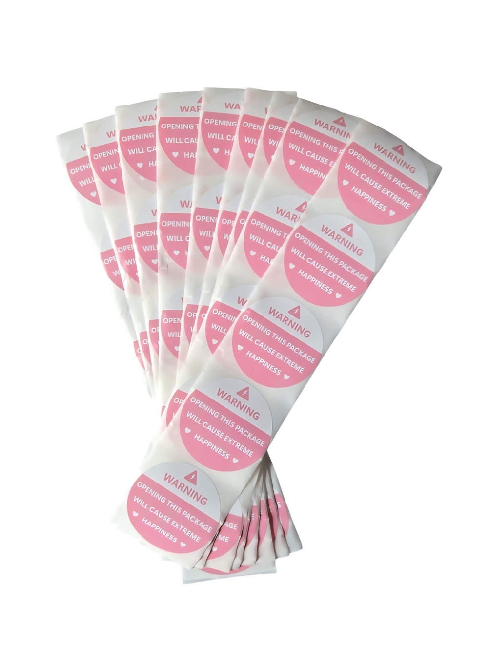 Pink 2 Inch Round Shipping Stickers 50 Count